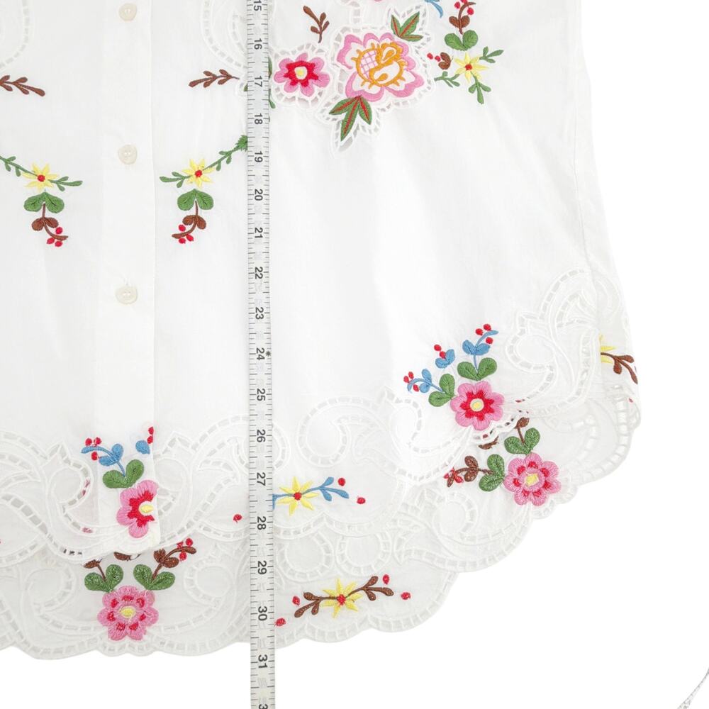 ESSENTIEL ANTWERP Jayme Embroidered Shirt in Off-white XS - Picture 10 of 11